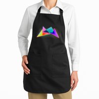 Retro Neon Geometric  Apron