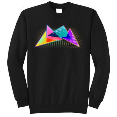 Retro Neon Geometric  Sweatshirt