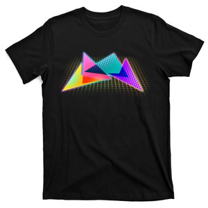 Retro Neon Geometric  T-Shirt