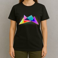 Retro Neon Geometric  T-Shirt