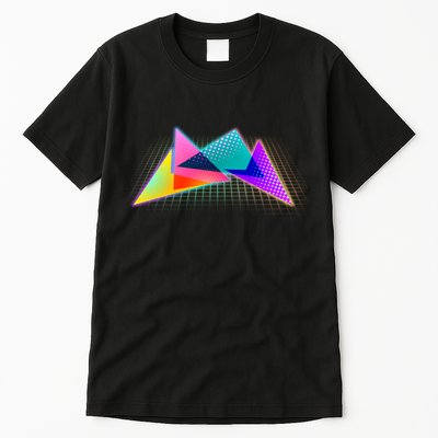 Retro Neon Geometric  Tall T-Shirt
