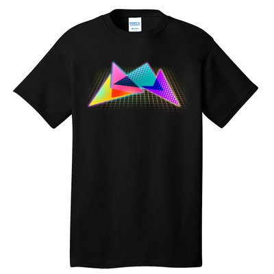 Retro Neon Geometric  Tall T-Shirt