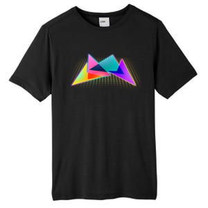 Retro Neon Geometric  Tall Fusion ChromaSoft Performance T-Shirt