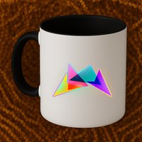Retro Neon Geometric  Mug