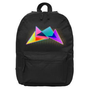 Retro Neon Geometric  16 in Basic Backpack