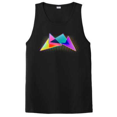 Retro Neon Geometric  PosiCharge Competitor Tank