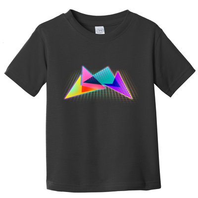 Retro Neon Geometric  Toddler T-Shirt