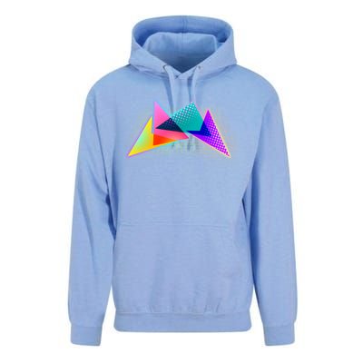 Retro Neon Geometric  Unisex Surf Hoodie