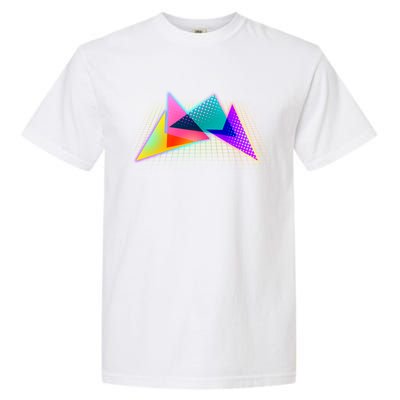 Retro Neon Geometric  Garment-Dyed Heavyweight T-Shirt