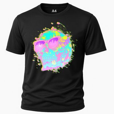 Retro Neon Skull Performance Shirt
