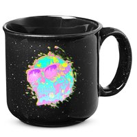 Retro Neon Skull 15oz Campfire Ceramic Mug