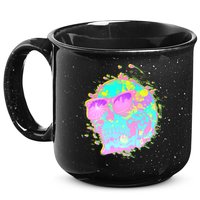 Retro Neon Skull 15oz Campfire Ceramic Mug