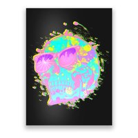 Retro Neon Skull Poster