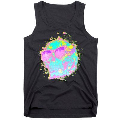 Retro Neon Skull Tank Top