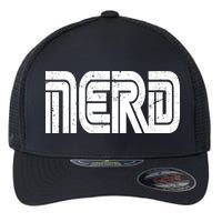 Retro Nerd Gamer Logo Flexfit Unipanel Trucker Cap