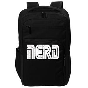 Retro Nerd Gamer Logo Impact Tech Backpack