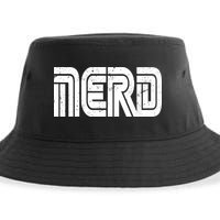 Retro Nerd Gamer Logo Sustainable Bucket Hat