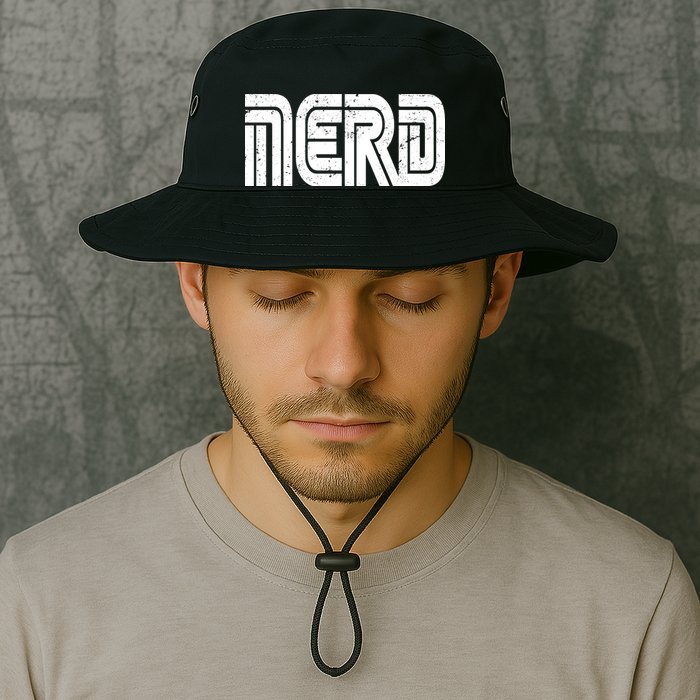 Retro Nerd Gamer Logo Bucket Hat