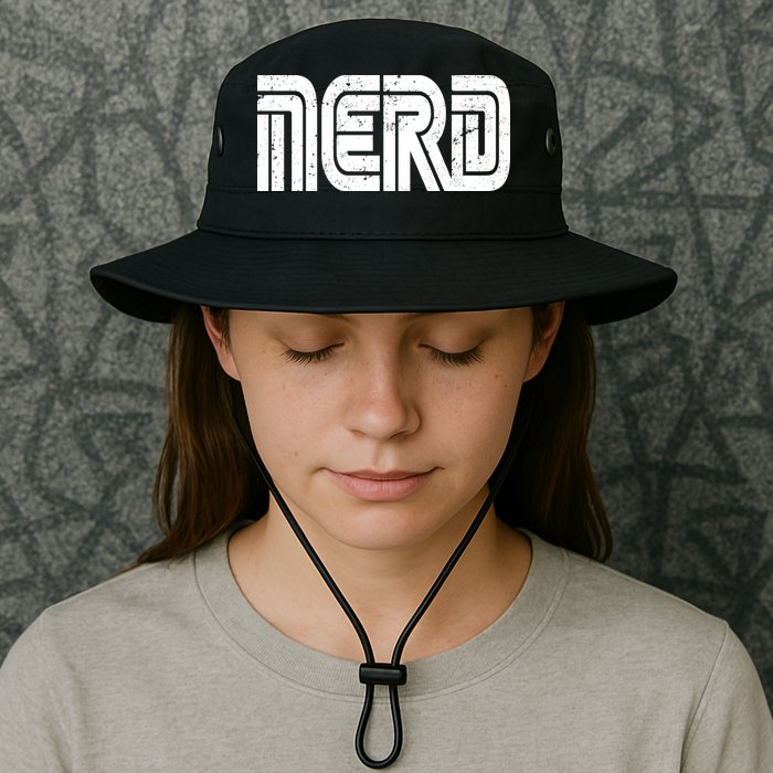 Retro Nerd Gamer Logo Bucket Hat