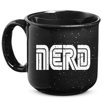Retro Nerd Gamer Logo 15oz Campfire Ceramic Mug