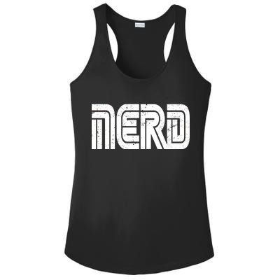 Retro Nerd Gamer Logo Ladies PosiCharge Competitor Racerback Tank