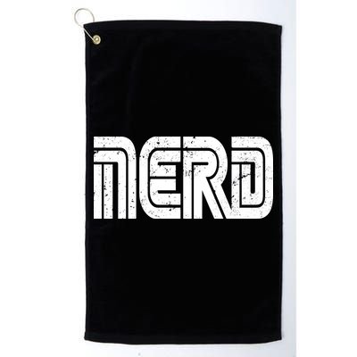 Retro Nerd Gamer Logo Golf Towel