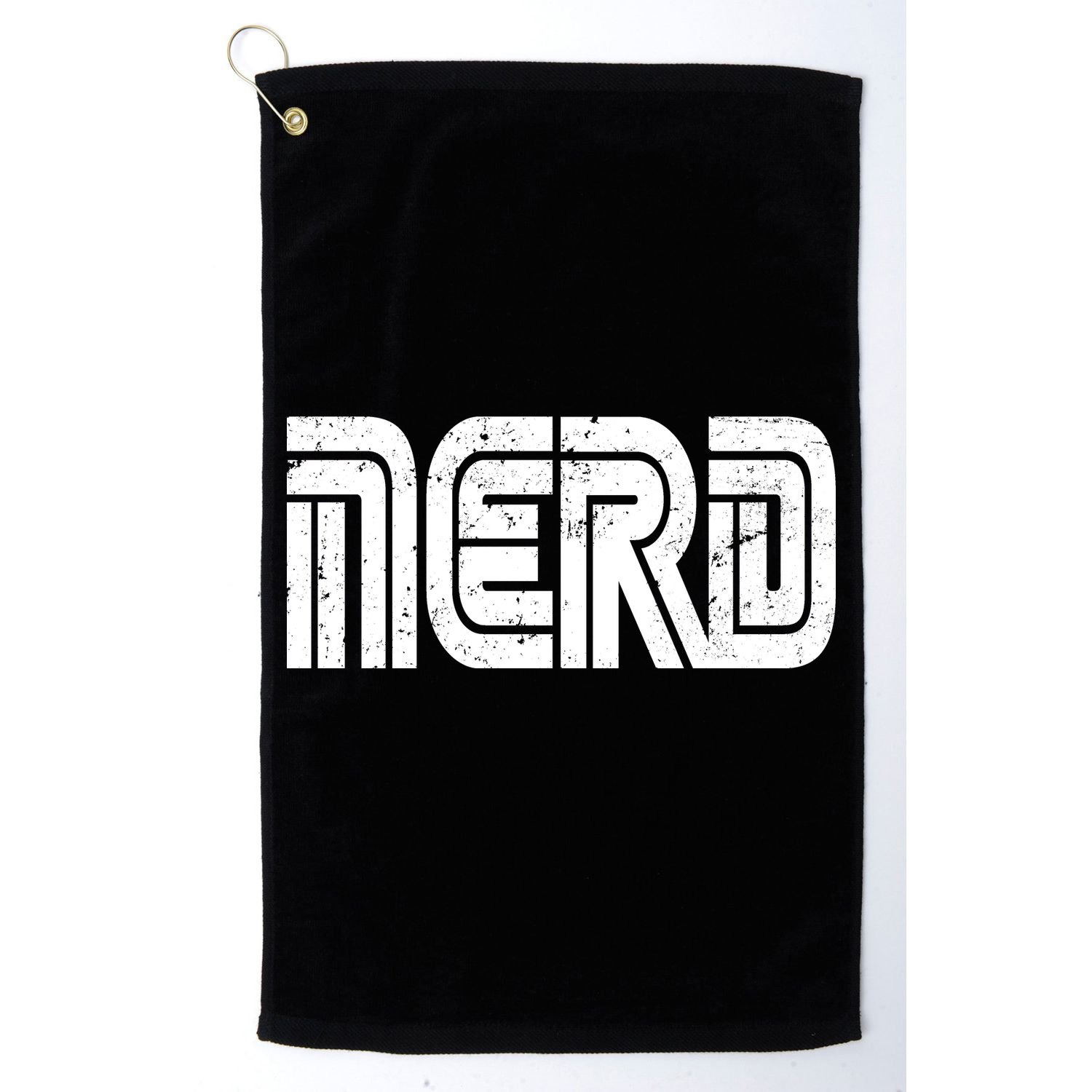 Retro Nerd Gamer Logo Golf Towel