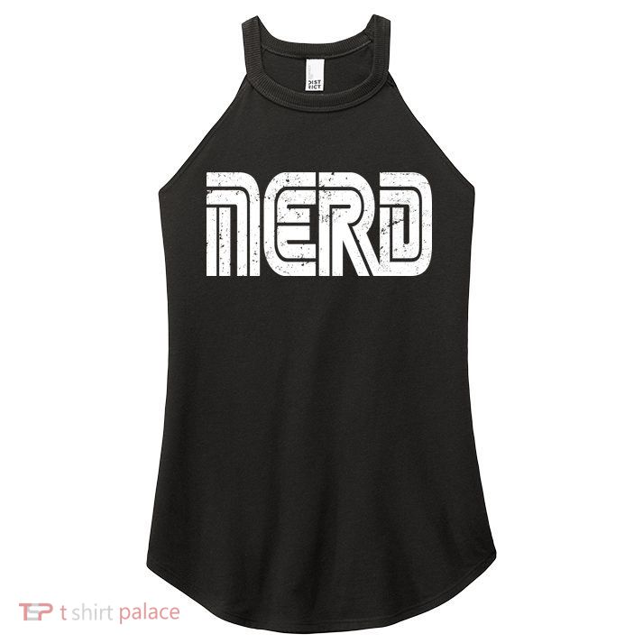 Retro Nerd Gamer Logo Women's Perfect Tri Rocker Tank