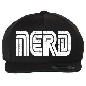 Retro Nerd Gamer Logo Wool Snapback Cap