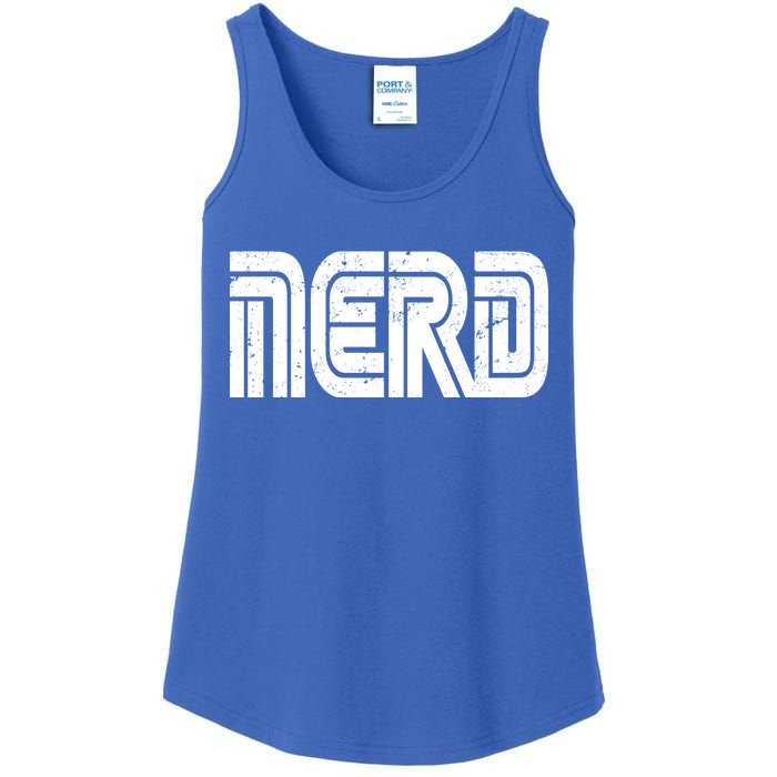 Retro Nerd Gamer Logo Ladies Essential Tank