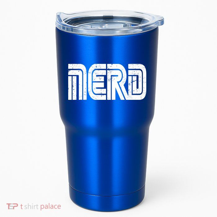 Retro Nerd Gamer Logo Tumbler