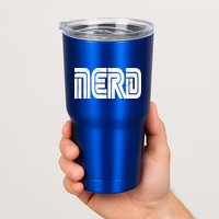 Retro Nerd Gamer Logo Tumbler