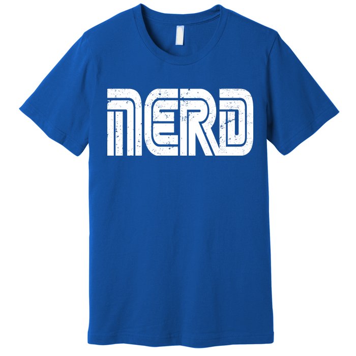 Retro Nerd Gamer Logo Premium T-Shirt