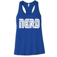 Retro Nerd Gamer Logo Women's Racerback Tank