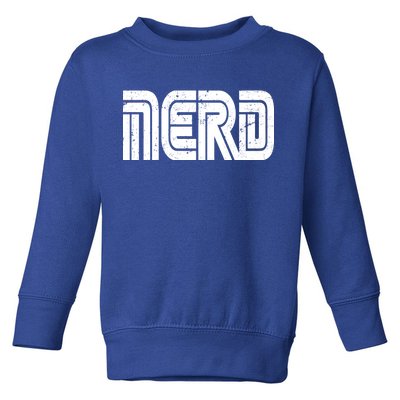 Retro Nerd Gamer Logo Toddler Sweatshirt