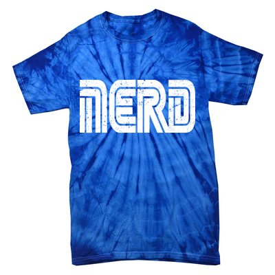 Retro Nerd Gamer Logo Tie-Dye T-Shirt