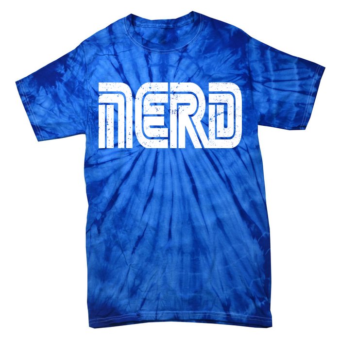 Retro Nerd Gamer Logo Tie-Dye T-Shirt