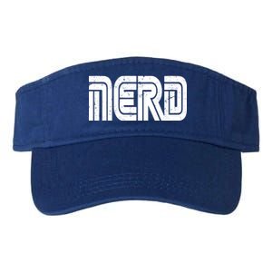 Retro Nerd Gamer Logo Valucap Bio-Washed Visor