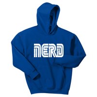 Retro Nerd Gamer Logo Kids Hoodie