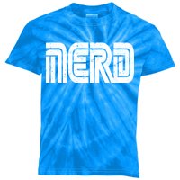 Retro Nerd Gamer Logo Kids Tie-Dye T-Shirt