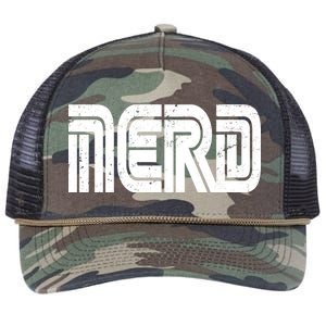 Retro Nerd Gamer Logo Retro Rope Trucker Hat Cap