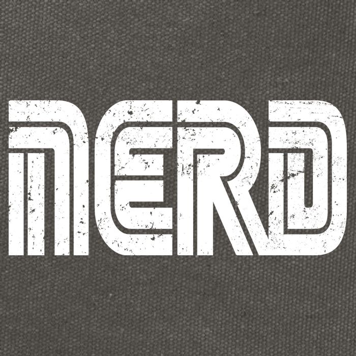 Retro Nerd Gamer Logo Cotton Canvas Backpack