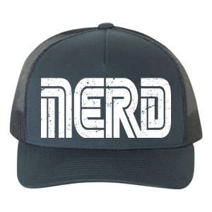 Retro Nerd Gamer Logo Yupoong Adult 5-Panel Trucker Hat