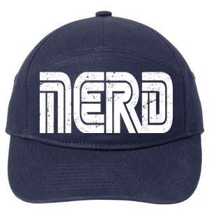 Retro Nerd Gamer Logo 7-Panel Snapback Hat