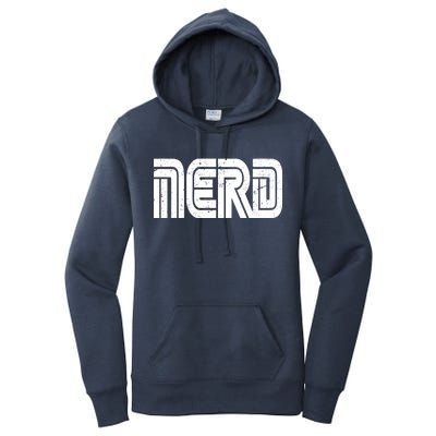 Retro Nerd Gamer Logo Women's Pullover Hoodie