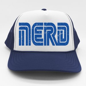 Retro Nerd Gamer Logo Trucker Hat