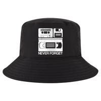 Retro Never Forget Cassette Floppy Disk VHS Tape Cool Comfort Performance Bucket Hat