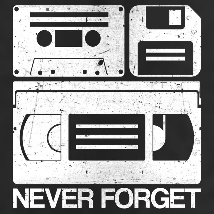 Retro Never Forget Cassette Floppy Disk VHS Tape Cool Comfort Performance Bucket Hat