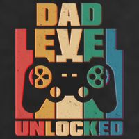 Retro New Dad Level Unlocked Video Gamer Cool Comfort Performance Bucket Hat