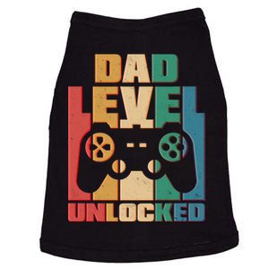 Retro New Dad Level Unlocked Video Gamer Doggie Tank